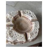 Rock ashtray heavy 11ï¿½x5ï¿½