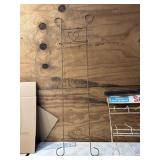 Plates rack and 2 advertisement racks- Scotch and