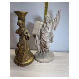 Lady Statue broken arm and Moses & 10 Commandment
