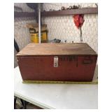 Wood box and contents