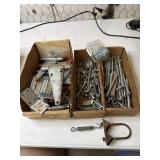 Hinges, lag screws, S hooks and more
