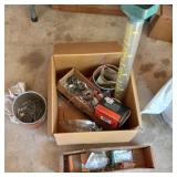 Raingauge, nails, fine thread drywall screws