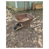 Old wheel barrow needs tire