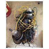 Extension cords in basket & more