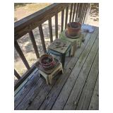 Small patio tables planters and more