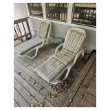 2- lounge chairs