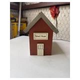 Wood school house box