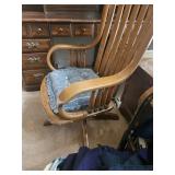 Antique oak desk chair