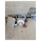 Garden tools and bench