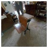 Vintage school desk 19"x26x26"