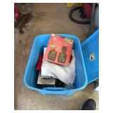 Tote of Christmas Decorations