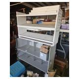 36'ï¿½15'ï¿½50 metal Shelf and wood shelf on top