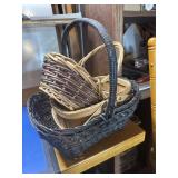 Baskets and Halloween decorations