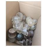 Box vintage  glass insulators
