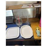 Platters, candle holders, Vases, paper Mqcge