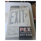 New pex exit sign