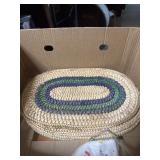 Woven Placemats, twin fitted sheet, Table cloth