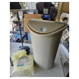 Trash can ,protective gowns misc