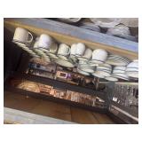Stoneware bowls, mugs S&P shakers, creamers &