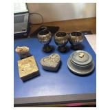 Trinket Boxes, Tin jewelry/music box works and