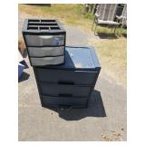 2- plastic storage  containers