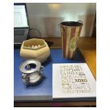 Planters candle holder, sign and more