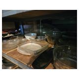 Pie plates, pyrex and misc serving dishes bring