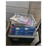 File folders and office supplies