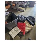 Back packs , bags and pillows