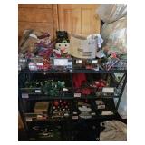 Large lot Christmas decorations no shelf bring