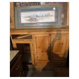 Entertainment center 57ï¿½x22ï¿½x48ï¿½ with glass door