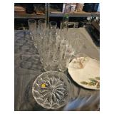 Byer dish, glasses and misc