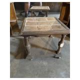 20ï¿½x20ï¿½x17ï¿½ tile top table on wheels