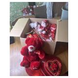 Box of Valentine Decorations