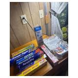 Freezer Paper, press n seal, baggies, aluminum