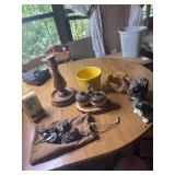 Vintage Casters, match box holder, planter,
