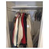 Closet of coats large and medium