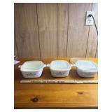 5 Corning ware leftover dishes with lids