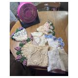 Crochet Doilies, cloth napkins and more