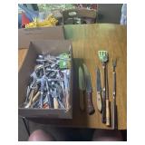 Misc Flateware. Knive and bbq items