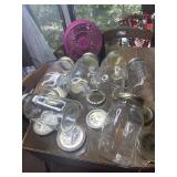 Mixed lot of 20 canning jars