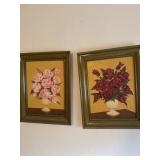 End table and wall art