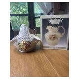Flower basket and pitcher
