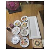 Mothers Day plates, serving tray, coasters and