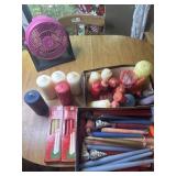 2 shoe boxes full of new candles