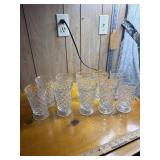 Indiana Glass, Whitehall set of 10 glasses