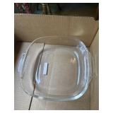FireKing casserole, cheese dish, glasses sugar