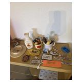 Patches. Shaving stuff baste trash can and more