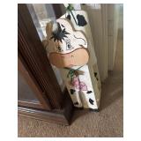 Cow toilet paper holder
