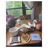 Vases, Swan, potpourri dish and more